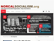 Tablet Screenshot of norcalsocialism.org